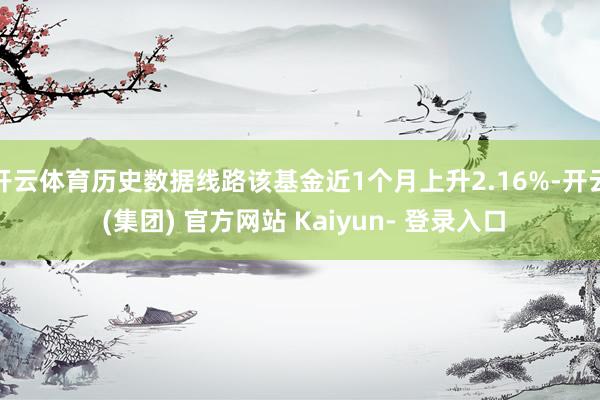 开云体育历史数据线路该基金近1个月上升2.16%-开云 (集团) 官方网站 Kaiyun- 登录入口